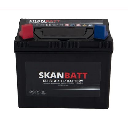 SKANBATT Garden 12V 32AH 310CCA (197x129x185mm) +L - Plenklipper