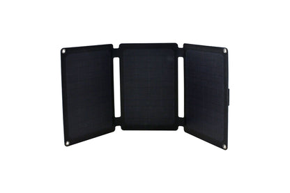 Skanbatt 'Alt I Ett' Bærbart Solcellepanel 21W (3X7W) shown in detail view