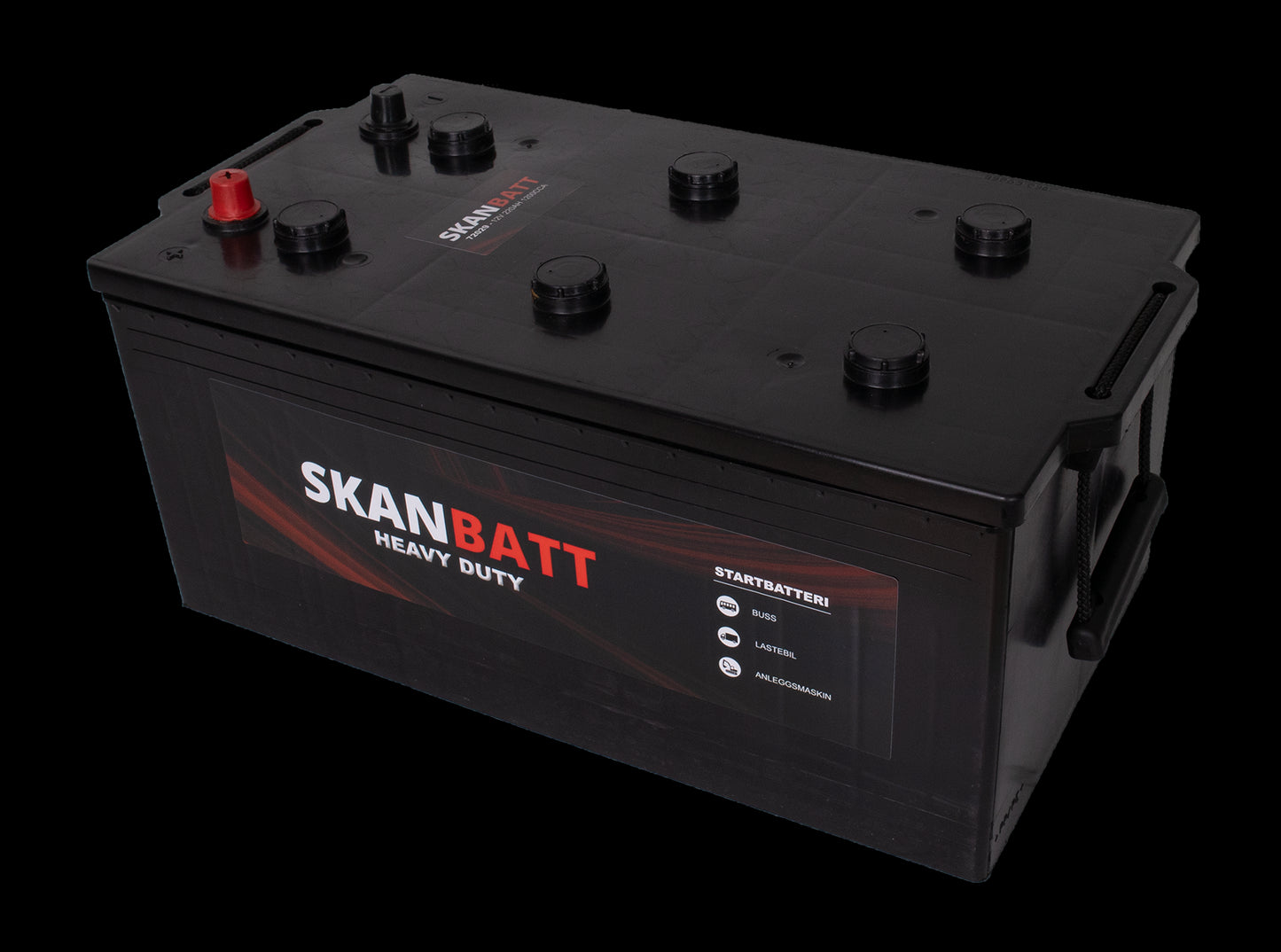 SKANBATT Startbatteri 12V 220AH 1200CCA (514x275x220/240mm) +høyre - Image 2
