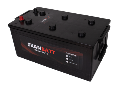 Skanbatt Startbatteri 12V 220Ah 1200Cca +Høyre shown in angle view