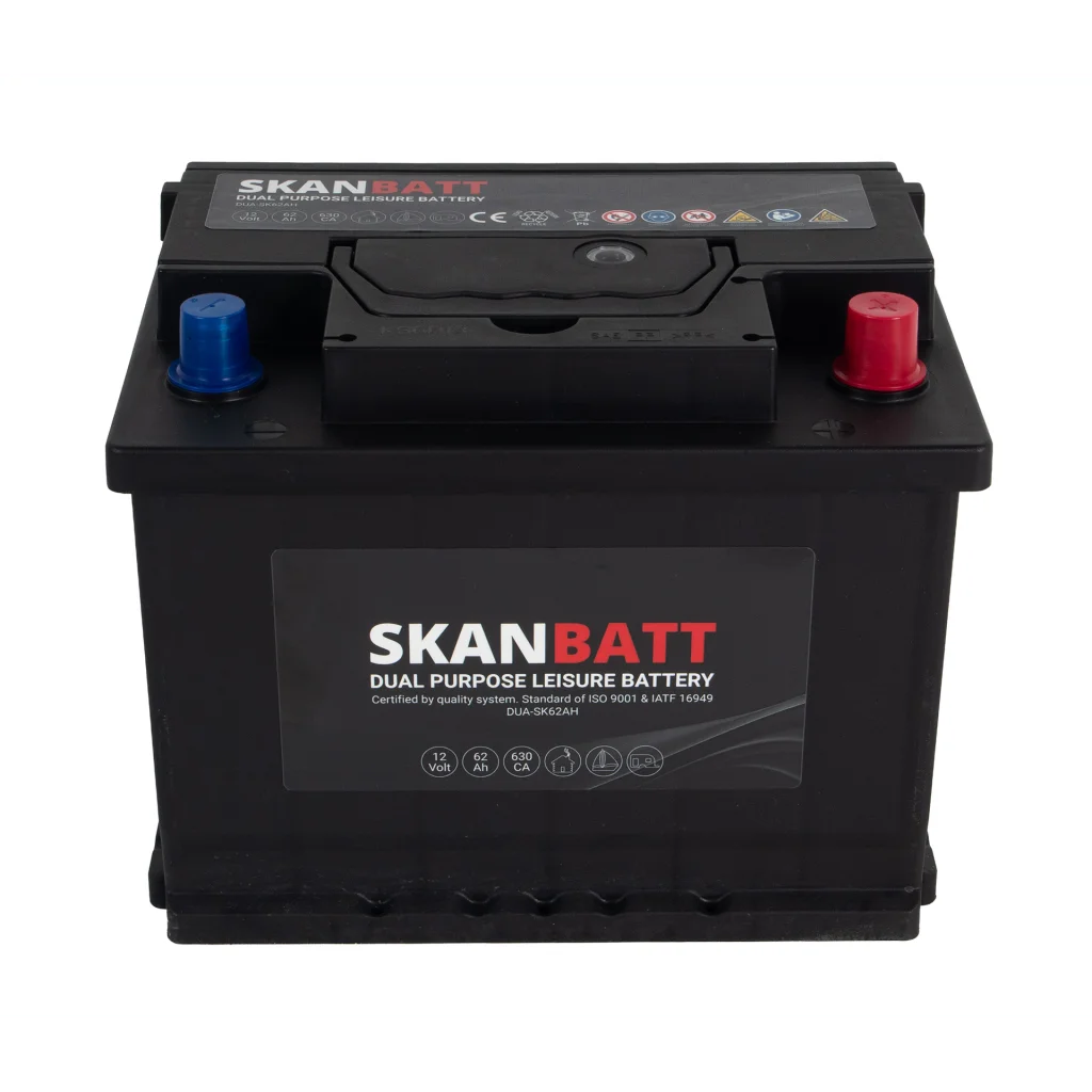 SKANBATT Dual Purpose 12V 62AH 630CA (242x175x190mm) +R