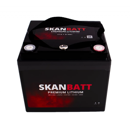 Produktbilde 4 av SKANBATT Premium Lithium - 12V 50Ah 60A BMS - 196x168x175mm - Bluetooth - Heat - 8 Års garanti