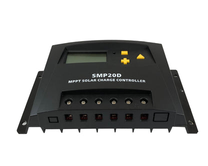 Skanbatt Mppt Solcelleregulator 12/24V 20A Med Display shown in detail view