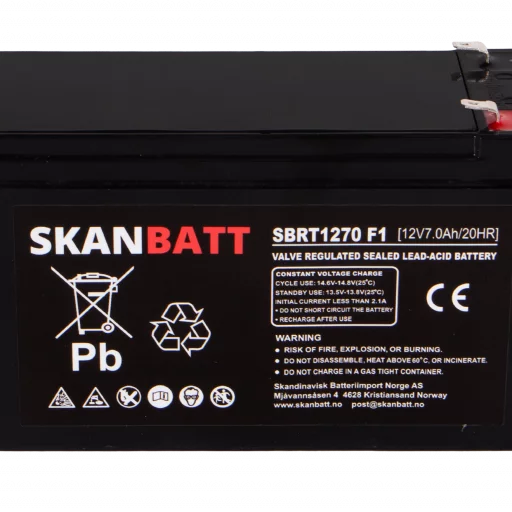 Ritar Agm Batteri 12V 7Ah (151X65X94Mm) F2