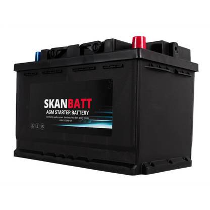 SKANBATT AGM Startbatteri 12V 70AH 720CCA (278x175x190mm) +R