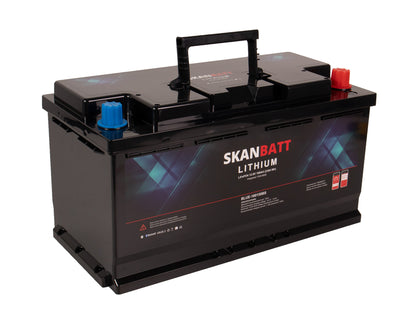 Skanbatt Lithium Batteri 12V 180Ah 150A Bms - Bluetooth - Bobil - 355X176X190Mm shown in product view image 2
