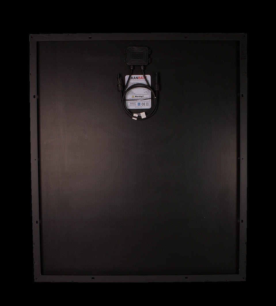 SKANBATT Solcellepanel Mono 130W Sort - 885x765x30mm - Image 3