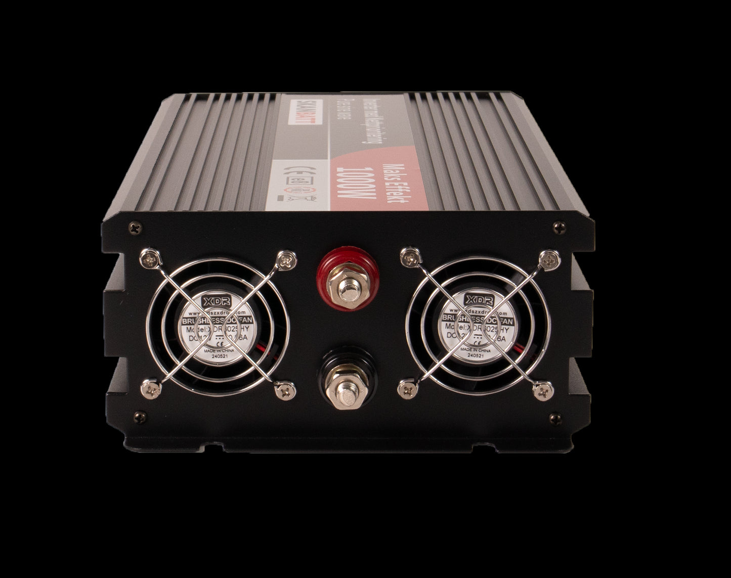 Skanbatt Inverter 12V 1000W Ren Sinus Med Nettprioritering Og Trådløs Fjernkontroll