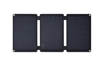 Skanbatt 'Alt I Ett' Bærbart Solcellepanel 21W (3X7W) label detail