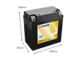VARTA AGM MC Batteri 12V 9AH 100CCA (135x75x139mm) +vänster TB9 (FA)