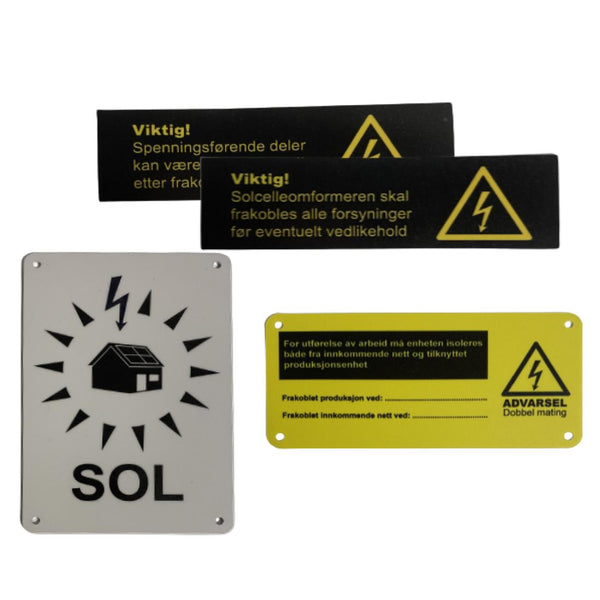 Skilt til on-grid