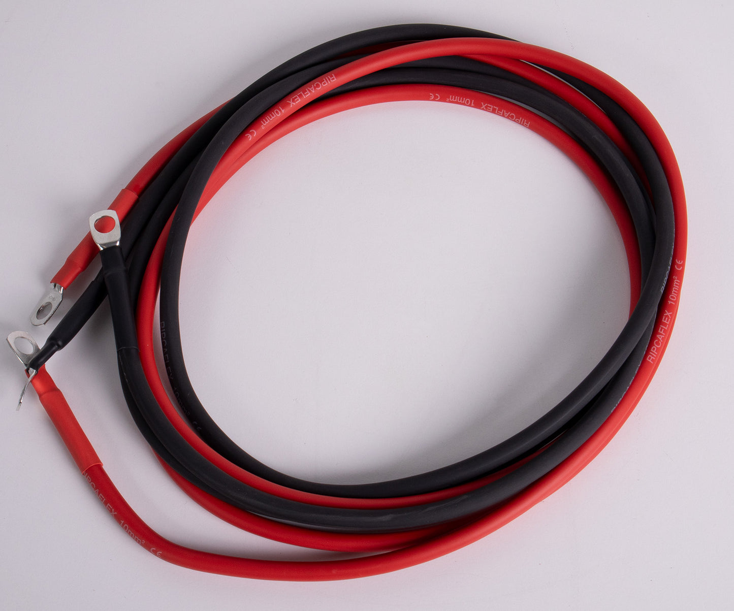 Batterikabel 2X10Mm2 M/8Mm 200Cm