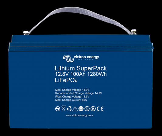 VICTRON Lithium SuperPack 12,8V 100Ah (M8) - High Current - Image 1