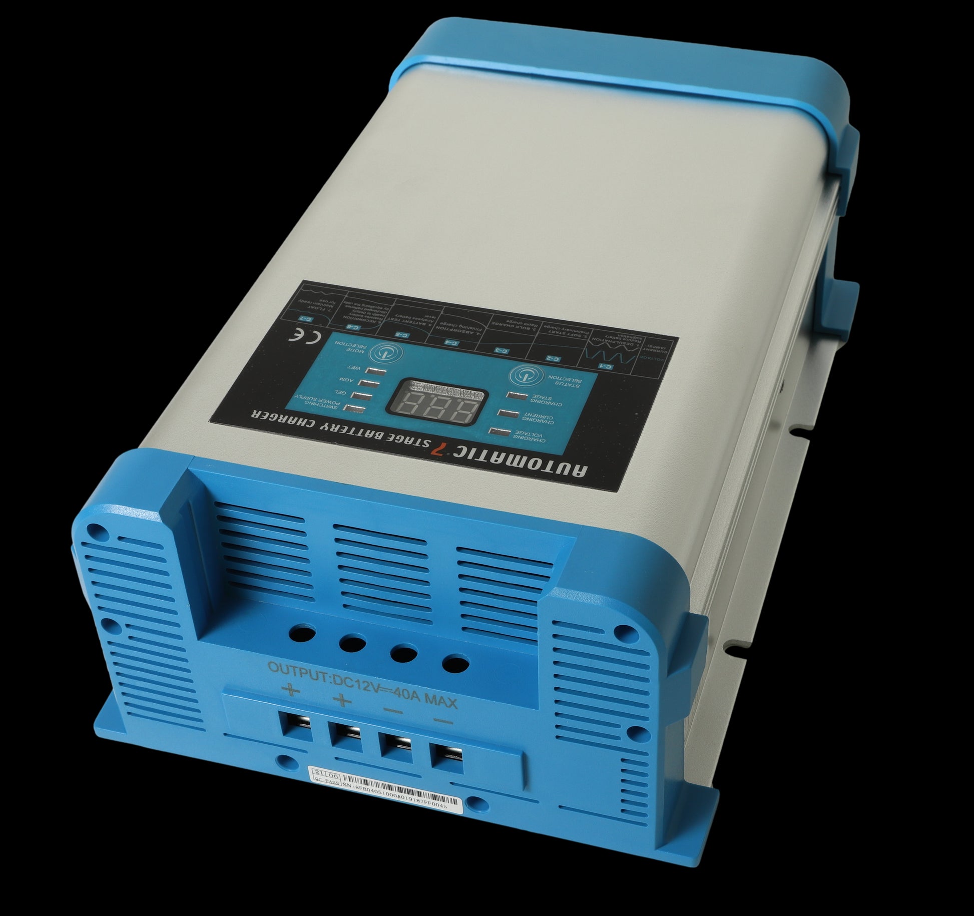 SMART BATTERY CHARGER 7-stegs Elektronisk Batterilader 12V 40A - 2 Kanaler - Image 3