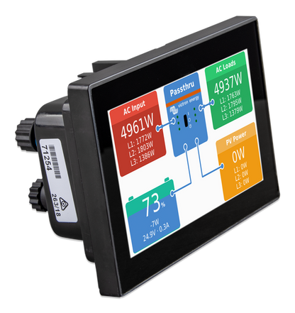Victron Canvu Gx System Controller shown in angle view