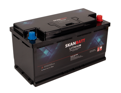 Skanbatt Lithium Batteri 12V 180Ah 150A Bms - Bluetooth - Bobil - 355X176X190Mm shown in product view