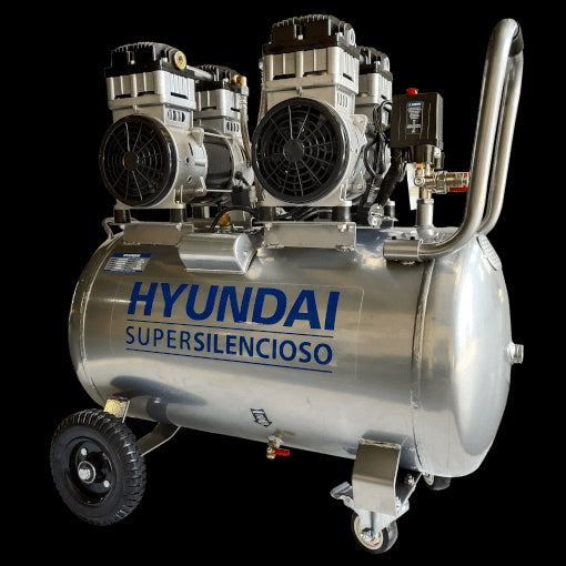 HYUNDAI HYAC100-3S Stillegående kompressor 100l / 2200W - Image 1