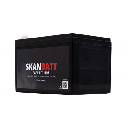 Produktbilde 4 av SKANBATT Base Lithium - 12V 12Ah 10A BMS - 151x98x96mm - Bluetooth - 3 Års garanti