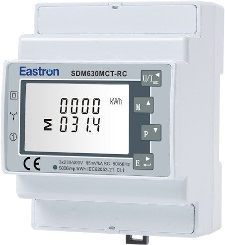 Måler SDM630MCT-RC for Rogowski med Modbus