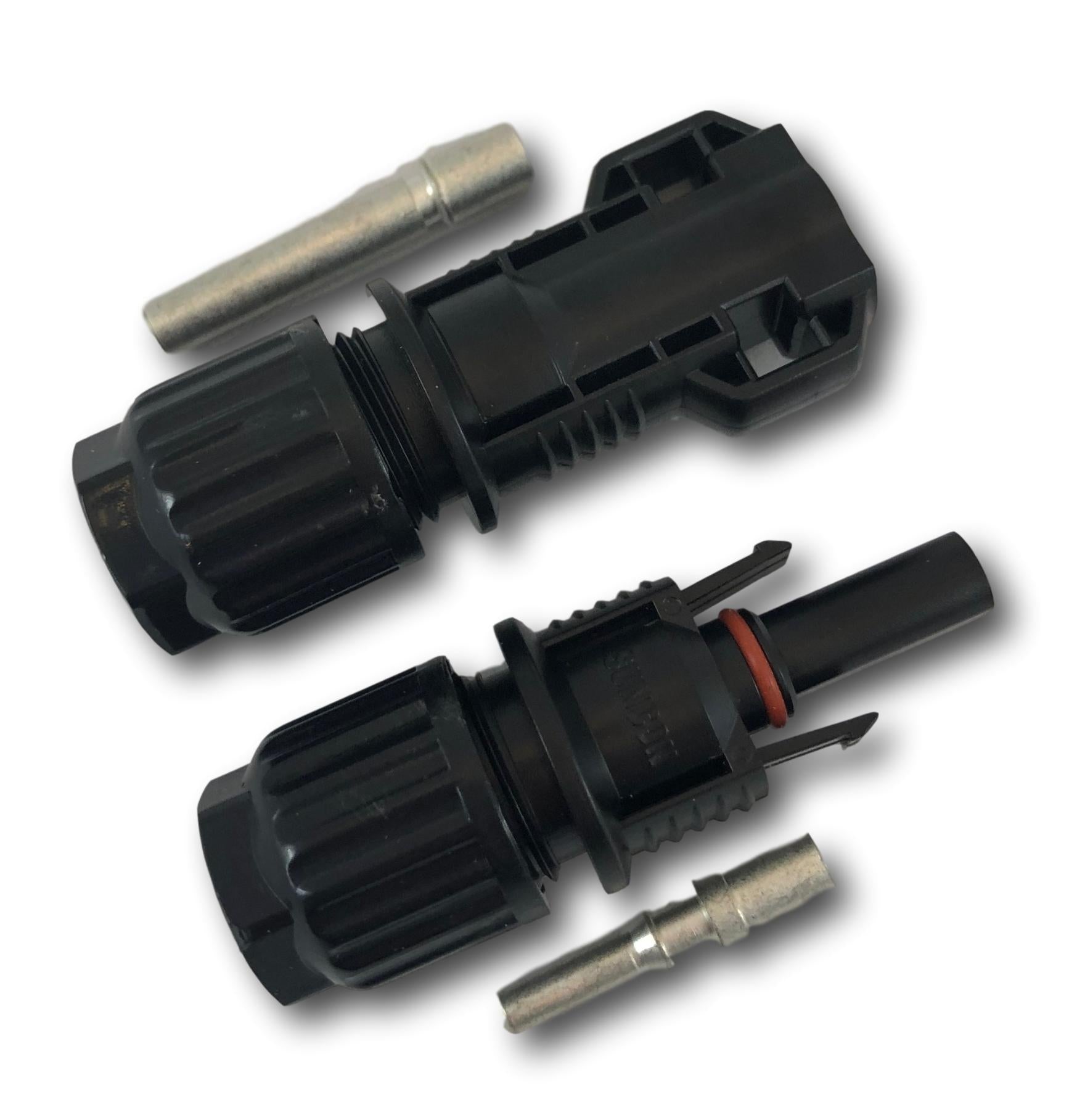 Kontakt til solcellepanel (par) MC4 for 10mm2 kabel - Image 1