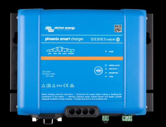 VICTRON Phoenix Smart IP43 Batterilader 24V 16A 3-kanaler - Image 1