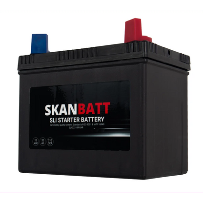 SKANBATT Garden 12V 32AH 310CCA (197x129x185mm) +R - Plenklipper