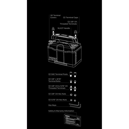NOCO Dual Litium Batteri - 90Ah 1200CCA shown in product view