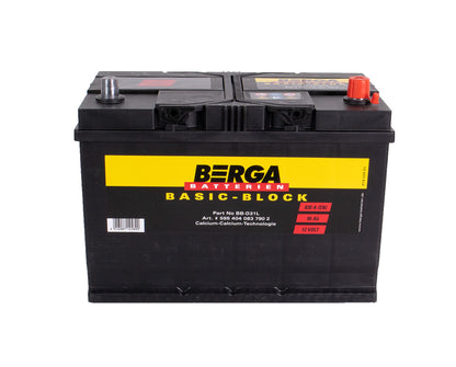Berga Basic Block 12V 95Ah 830Cca shown in angle view