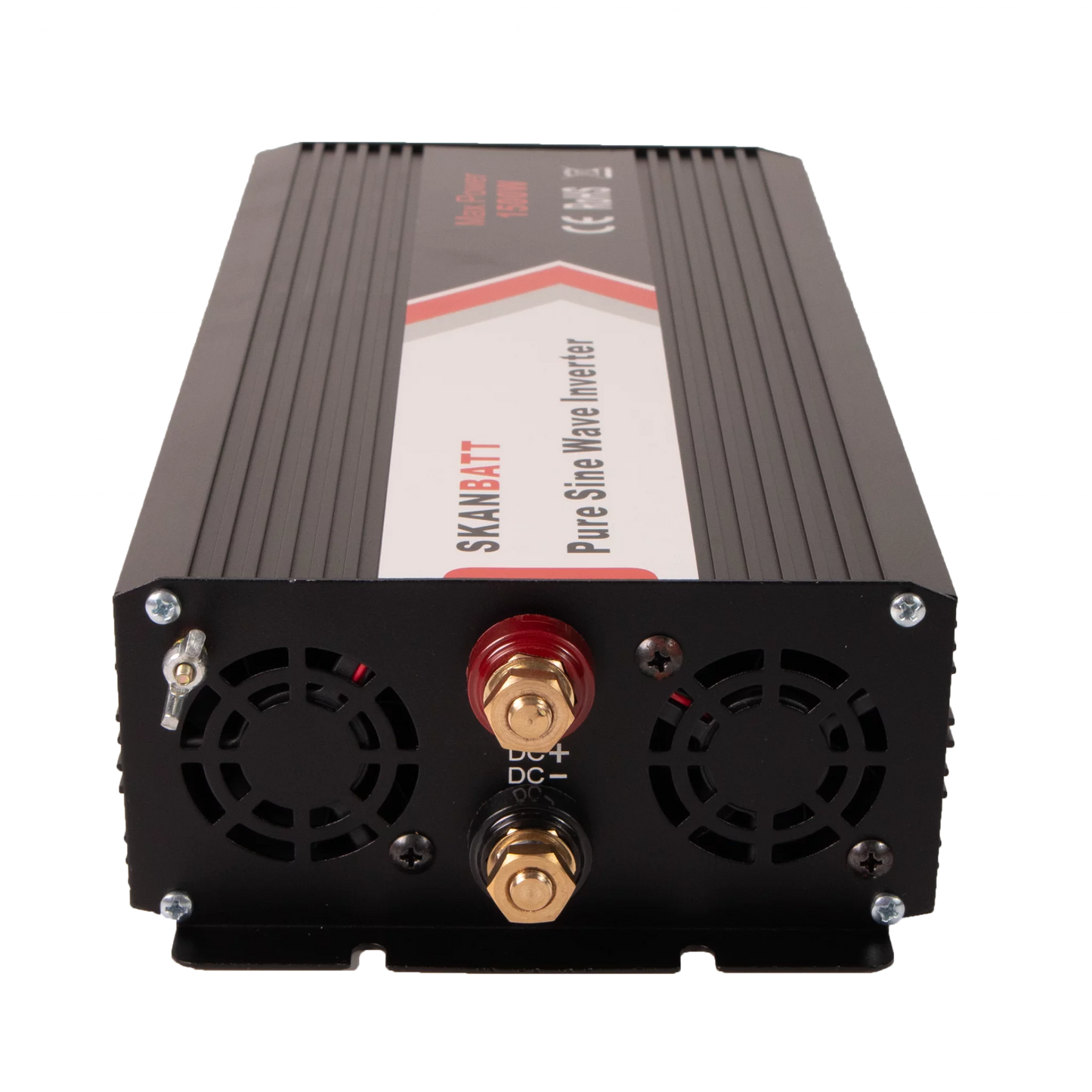 Skanbatt Inverter 12V 1500W Ren Sinus M/Trådløs Fjernkontroll 342x157x70mm
