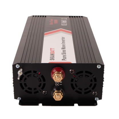 Skanbatt Inverter 12V 1500W Ren Sinus M/Trådløs Fjernkontroll 342x157x70mm