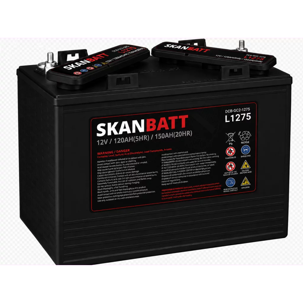 SKANBATT L1275 Deep Cycle Batteri 12V 150Ah (329x181x276mm)