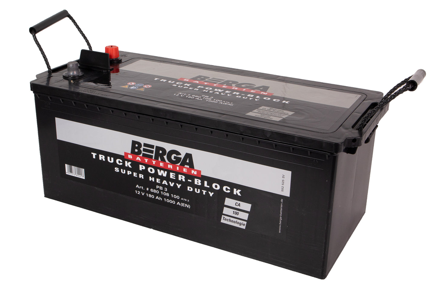 BERGA Truck Power Block 12V 180AH 1000CCA shown in product view image 2