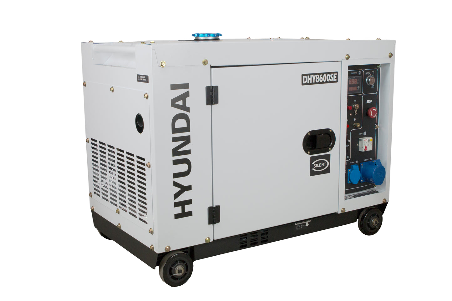 HYUNDAI DHY8600SE Strømaggregat 6300W - Elektrisk start - Diesel - Forvarming - Image 1