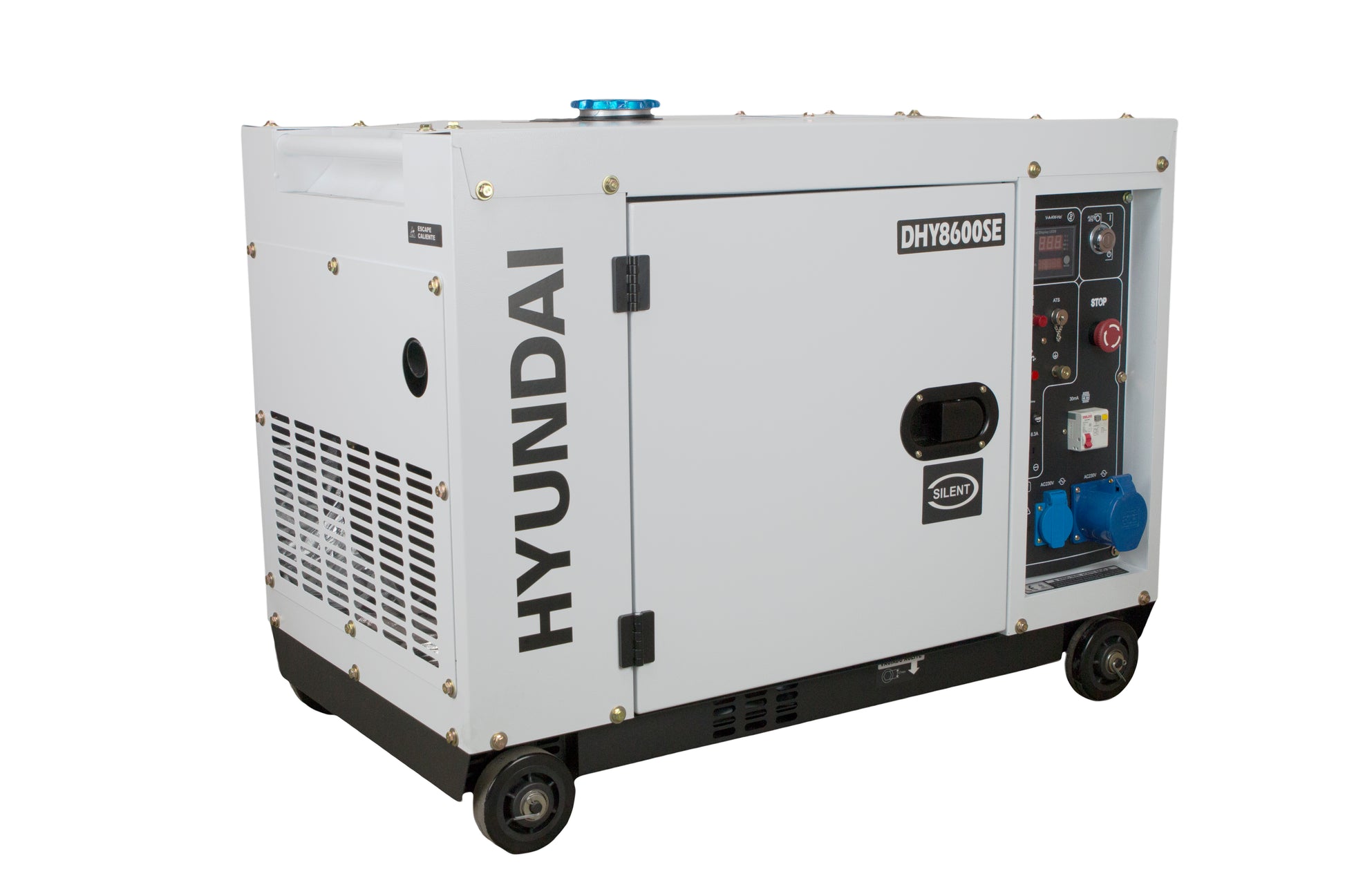 HYUNDAI DHY8600SE Strømaggregat 6300W - Elektrisk start - Diesel - Forvarming - Image 1