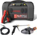 Lokithor Lithium Startbooster 2500A Med 150 Psi Luftkompressor Og 1.5 Mpa Bærbart Høytrykkspylersett