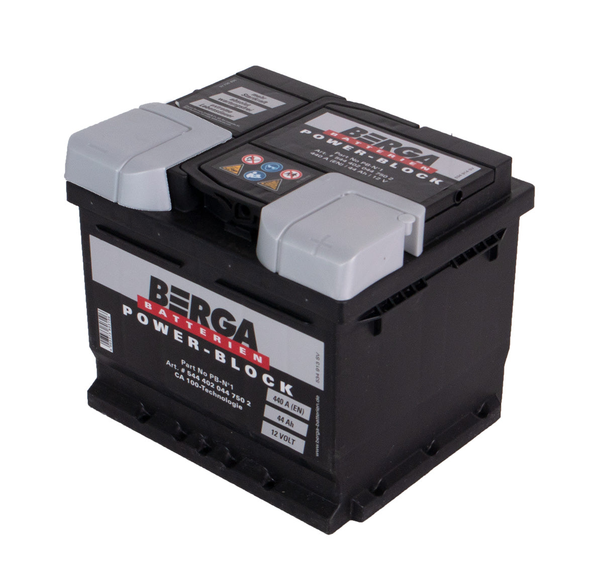 Berga Power Block 12V 44Ah 440Cca shown in detail view