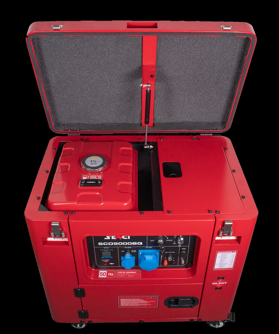 SENCI SCD9000BQ Aggregat - Diesel - Max 6000W - ATS - Elektrisk start - Image 3