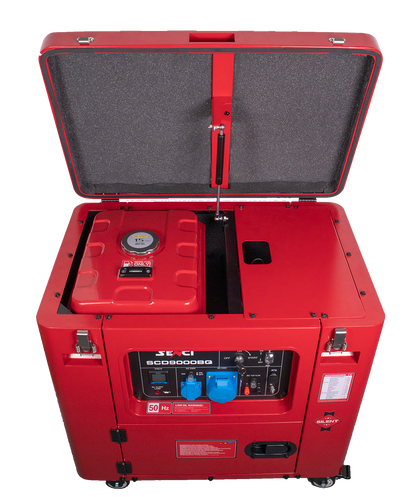 Senci Scd9000Bq Aggregat - Diesel - Max 6000W - Ats - Elektrisk Start - inkl. klargjøring shown in detail view