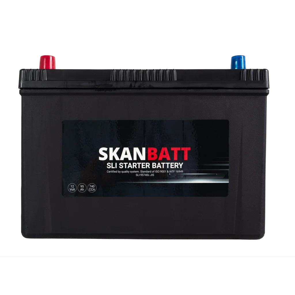 SKANBATT SLI Startbatteri 12V 95AH 740CCA (304x172x225mm) +L