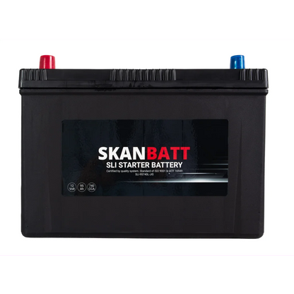 SKANBATT SLI Startbatteri 12V 95AH 740CCA (304x172x225mm) +L