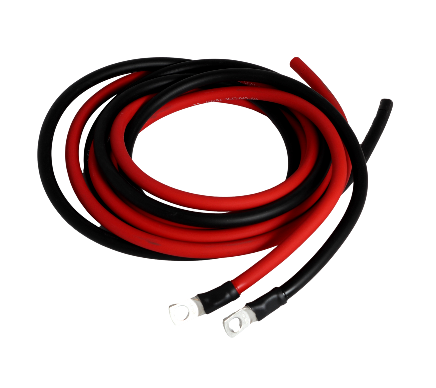 Kabel 2mtr 2x16mm2 til solcelleregulator (m/ 8mm øyer)