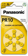 Panasonic Høreapparatbatteri Pr10 - 6Pk