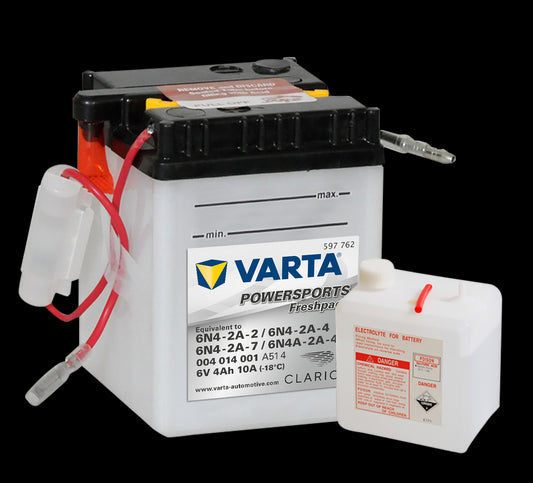 VARTA MC Batteri 6V 4AH 10CCA (71x71x96mm) +diagonalt  6N4-2A-7