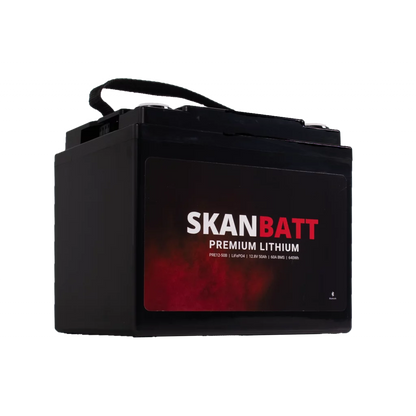 Produktbilde 6 av SKANBATT Premium Lithium - 12V 50Ah 60A BMS - 196x168x175mm - Bluetooth - 8 Års garanti