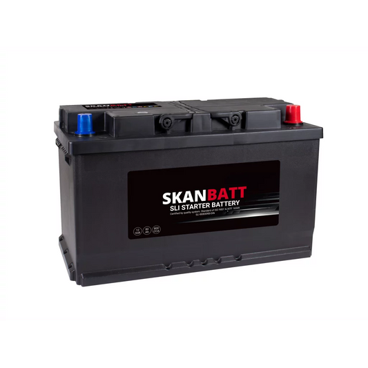 SKANBATT SLI Startbatteri 12V 80AH 800CCA +R shown in product view