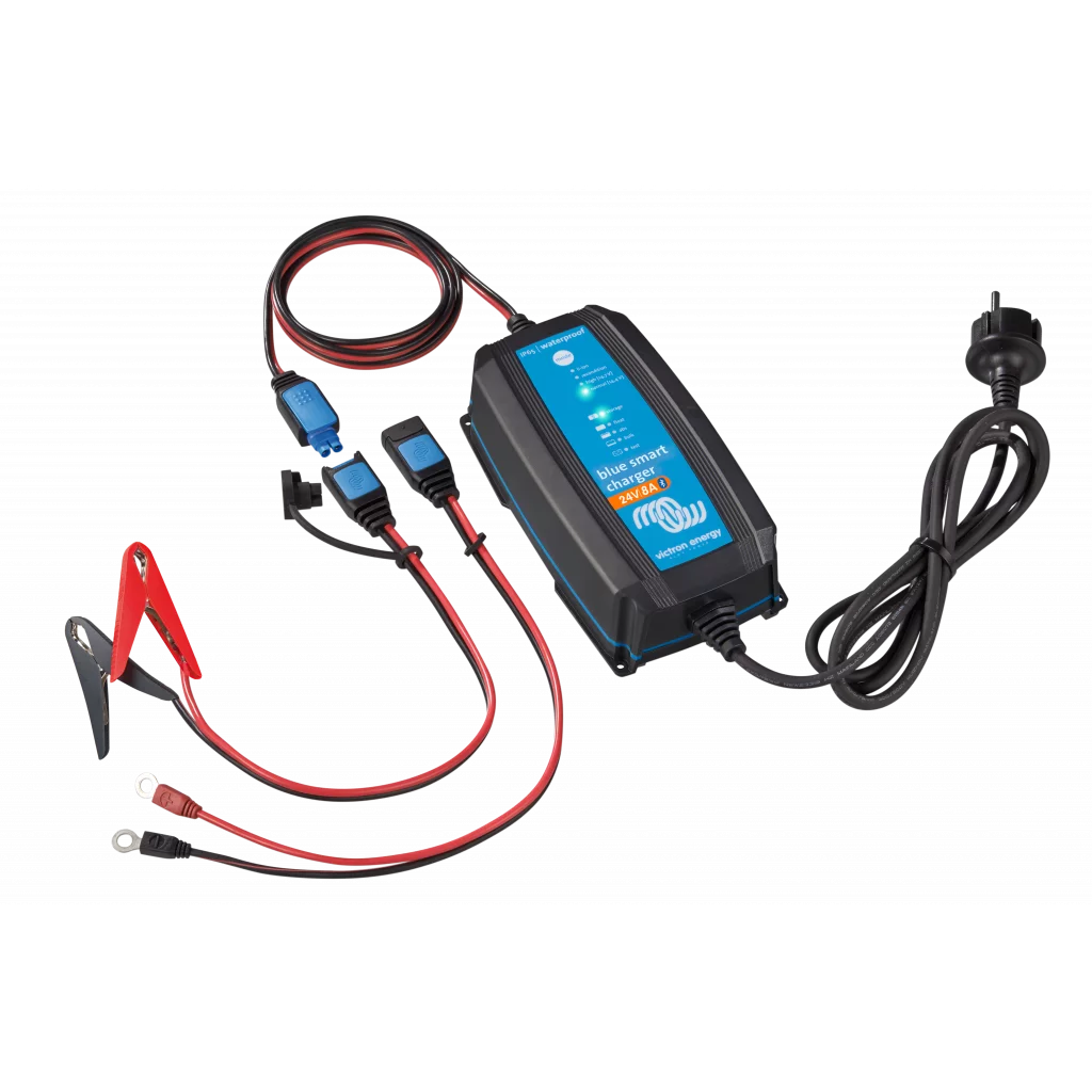 VICTRON Blue Smart IP65 Batterilader 24V 8A m/Bluetooth shown in product view