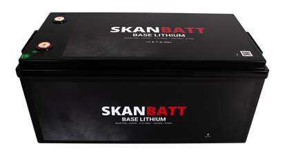 SKANBATT Base Lithium Batteri - 48V 100AH 100A BMS - 522x268x218mm - Bluetooth - 3 Års garanti