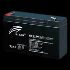 RITAR AGM Batteri 6V 12AH (151x50x95mm) F1