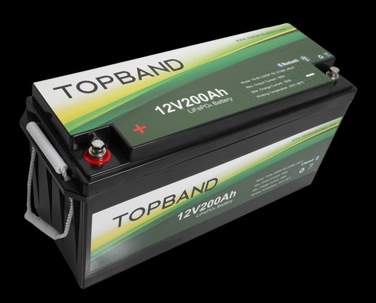 Topband Lithium Heat Pro - 12V 200Ah - 200A Bms - Bluetooth Og Varme (Top-Heat200200Bs)