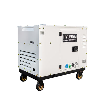 HYUNDAI DHY11000SEi-T Diesel Inverter Strømaggregat 8000W - Elektrisk start - 400V/230V - ATS